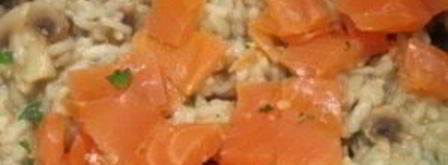 ризотто с лососем. Шаг 3