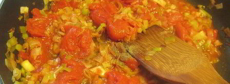 ризотто с луком-пореем и помидорами. Шаг 5