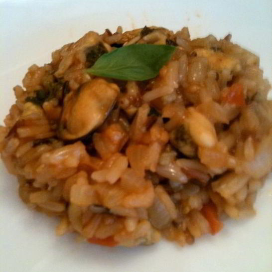 Рецепт ризотто с мидиями