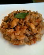 Ризотто с мидиями