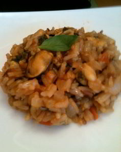 Ризотто с мидиями