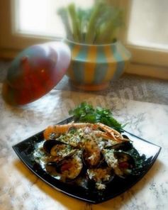 Ризотто с моллюсками