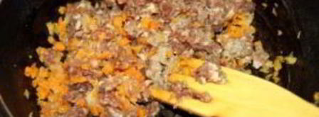 ризотто с овощами и мясом. Шаг 3