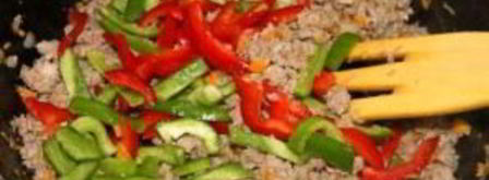 ризотто с овощами и мясом. Шаг 5