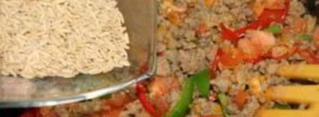 ризотто с овощами и мясом. Шаг 7