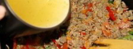 ризотто с овощами и мясом. Шаг 8