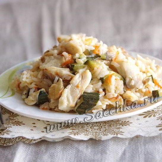 Рецепт ризотто с рыбой