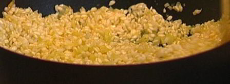 ризотто с сельдереем, ветчиной и пармезаном. Шаг 4