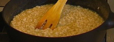 ризотто с сельдереем, ветчиной и пармезаном. Шаг 6