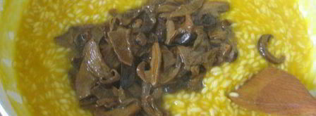 ризотто с тыквой и белыми грибами. Шаг 5