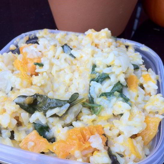 Рецепт ризотто с тыквой и фетой