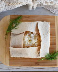 Ризотто в лаваше