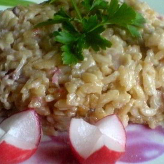 Рецепт ризотто весеннего с редисом