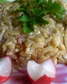 Ризотто весеннее с редисом