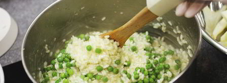 зеленое ризотто со скумбрией. Шаг 3