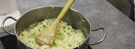 зеленое ризотто со скумбрией. Шаг 8