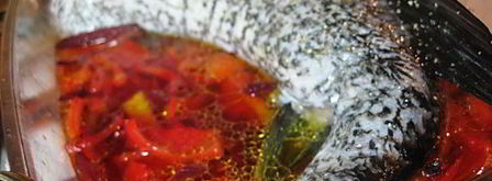 фаршированная щука с тушеными овощами. Шаг 7