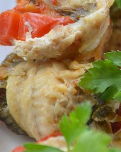 Фаршированные рулетики из камбалы