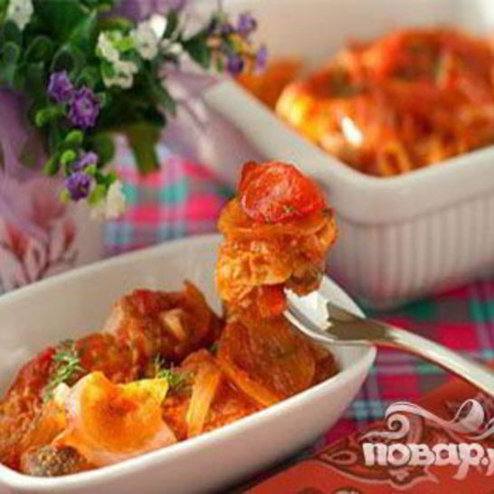 Рецепт горбуши, запеченной в духовке под томатным соусом