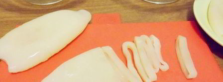 кальмары сушеные. Шаг 2