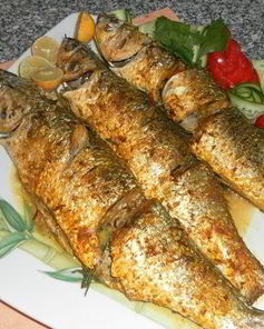 Кефаль, запеченная в духовке