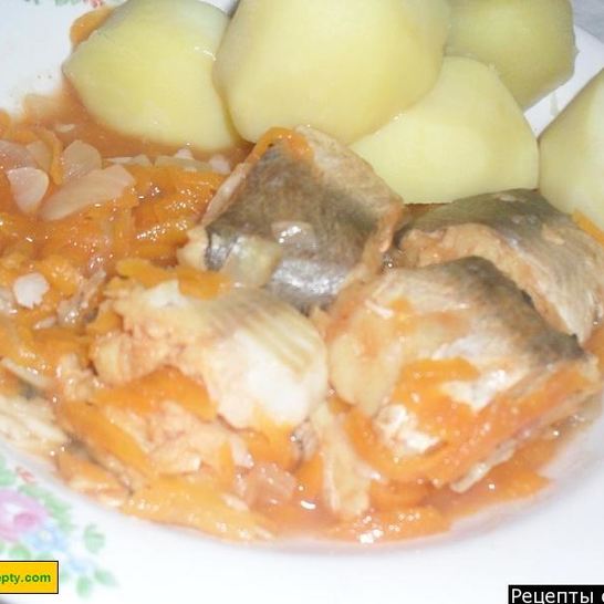 Рецепт хека с овощами