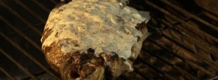 лещ на решетке с огуречным салатом. Шаг 5