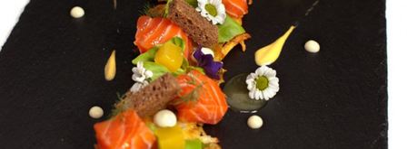 лосось с апельсиновым желе и картофелем рести. Шаг 13