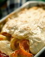 Палтус запеченный с овощами