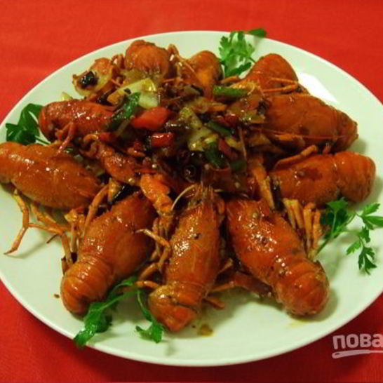 Рецепт раков на сковороде