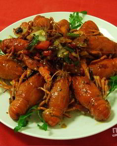 Раки на сковороде