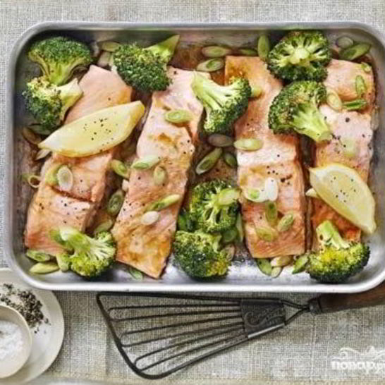 Рецепт рыбы с брокколи в духовке