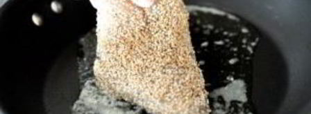 рыба в кунжуте. Шаг 3