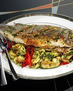 Сибас на гриле