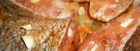 толстолобик запеченный с овощами и сыром. Шаг 3