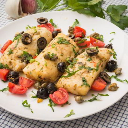 Рецепт трески с овощами запеченная в фольге