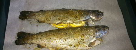 запеченная форель со спаржей и картофелем. Шаг 2