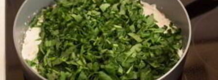 запеченная семга под шпинатным соусом. Шаг 7