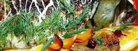 запеченный белый амур с овощами. Шаг 13