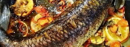 запеченный белый амур с овощами. Шаг 10