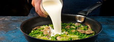 запеченный палтус с шампиньонами и горошком. Шаг 6