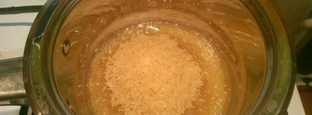 жаренная рыба с рисом в соевом соусе. Шаг 4