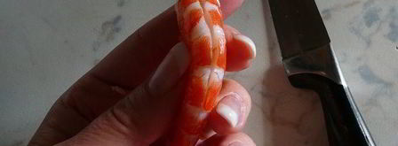 жареные креветки с руколой и вялеными помидорами. Шаг 3