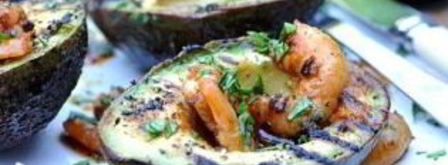 жареные креветки в авокадо. Шаг 6