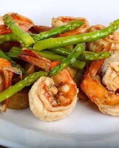 Жареные креветки