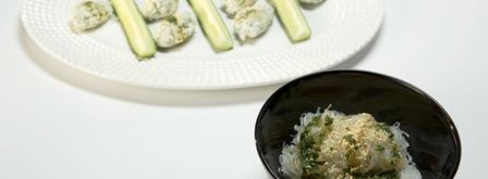 рыбные клецки с фунчозой и соевым соусом. Шаг 6