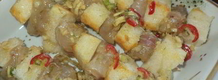 хрустящие шашлычки с рыбкой. Шаг 8