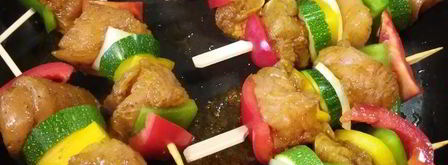 куриный шашлычок по-карибски с манговой сальсой. Шаг 5