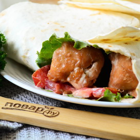 Рецепт куриного шашлыка в лаваше