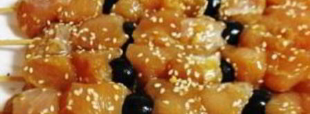 куриный шашлык в соевом маринаде с маслинами. Шаг 5